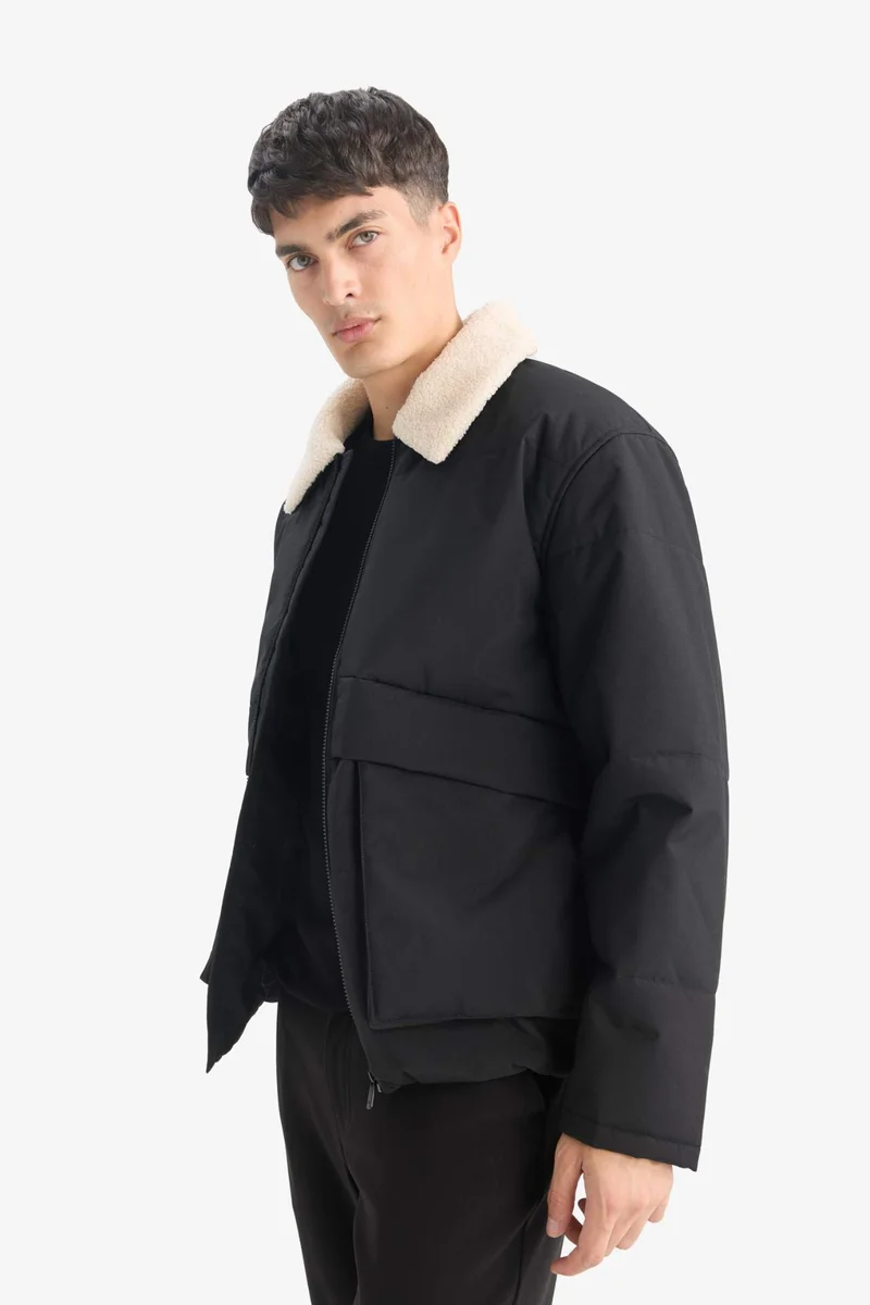 Defacto  Slim Fit Puffer Jacket for Men | Best Price UAE