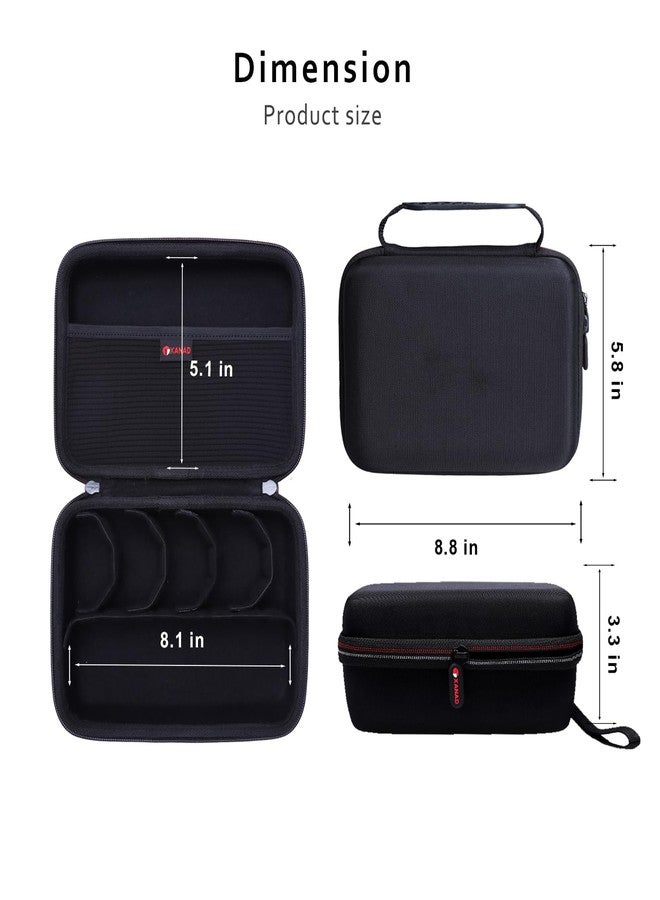 XANAD Hard Case Fits for GoPro Hero 9/8 / 7/6 / 5 / Hero (2018) or GoPro MAX Waterproof Digital Action Camera, with 4 Moveable Dividers, Black, L, Back Cover - Image 4