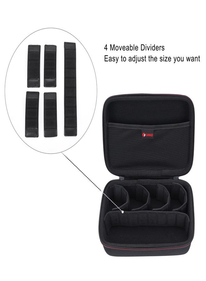 XANAD Hard Case Fits for GoPro Hero 9/8 / 7/6 / 5 / Hero (2018) or GoPro MAX Waterproof Digital Action Camera, with 4 Moveable Dividers, Black, L, Back Cover - Image 3