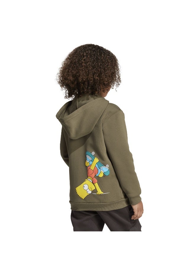 Adidas Lk Sim Tt Green Training Track Tops For Kids 18-24M - Image 3