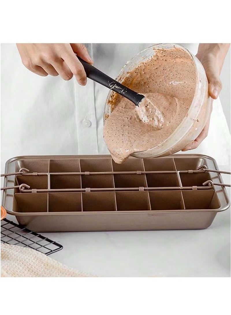 Non-Stick Brownie Baking Pan with Removable Base & Dividers  - Image 2
