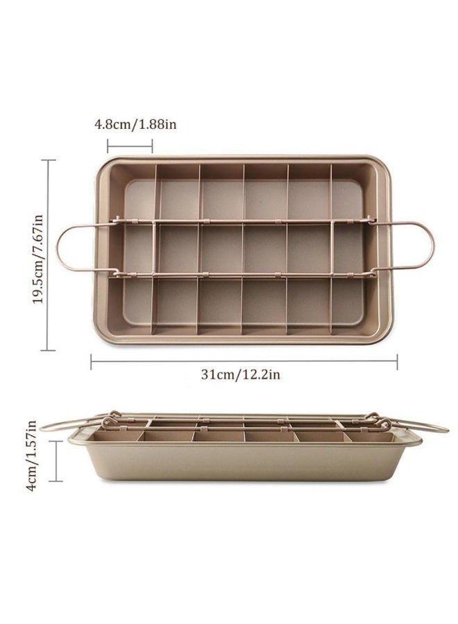Non-Stick Brownie Baking Pan with Removable Base & Dividers  - Image 3