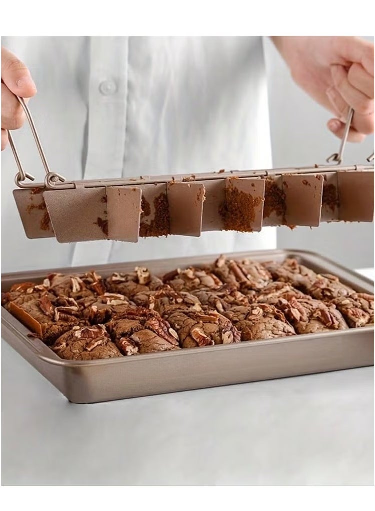 Non-Stick Brownie Baking Pan with Removable Base & Dividers  - Image 5