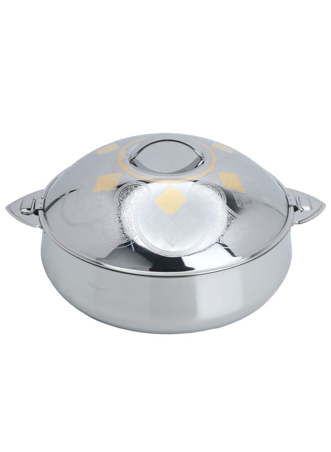 Alsaif Gallery Lama Indian food container, steel, silver, 6000 ml  - Image 2