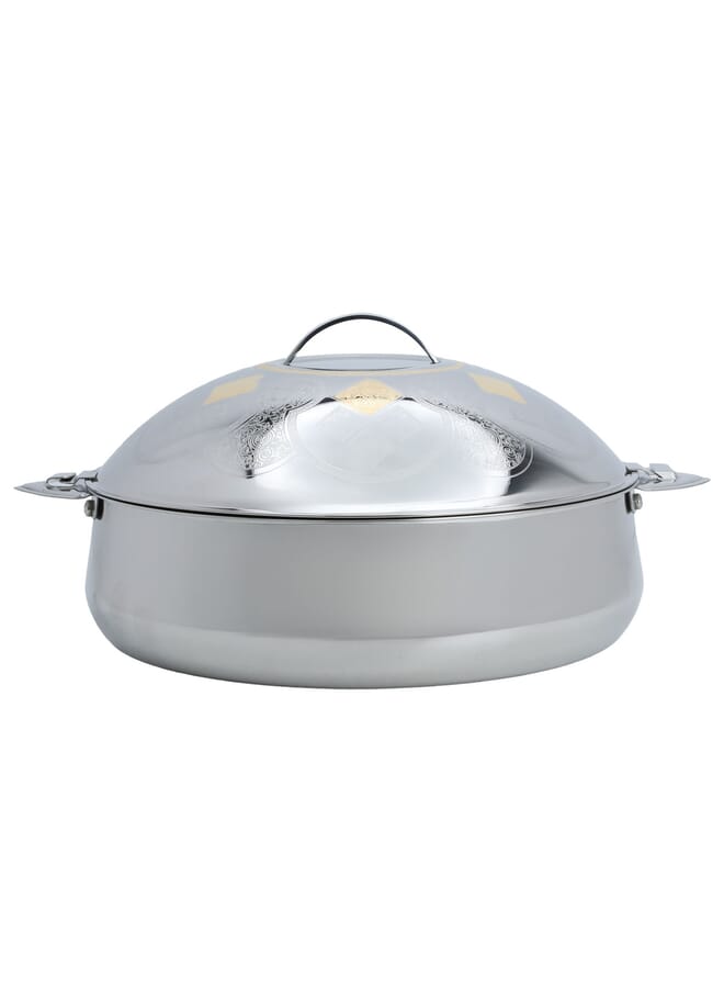 Alsaif Gallery Lama Indian food container, steel, silver, 6000 ml  - Image 1