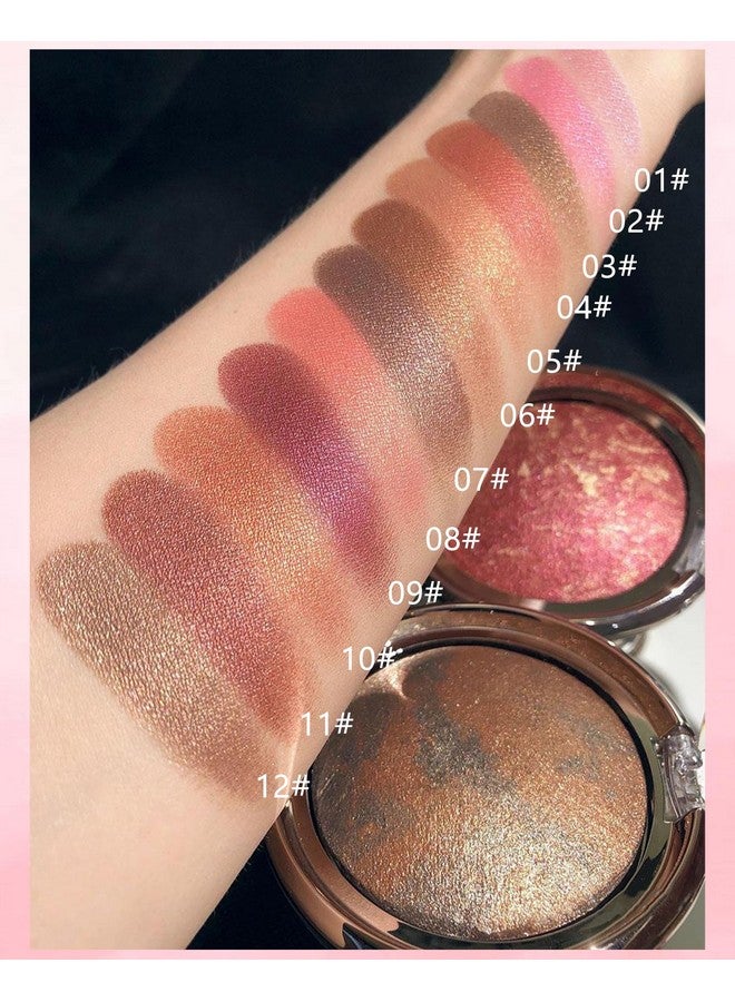 LYSdefeu Baked Powder Blushbrighten Glow Marbleized Blush Powder Palettelightweight Shimmery Crueltyfree Face Blush For Cheekseyeshadow & Highlightmakeup Gift For Women Rubores De Maquillaje(0.49Ounce)04 - Image 4