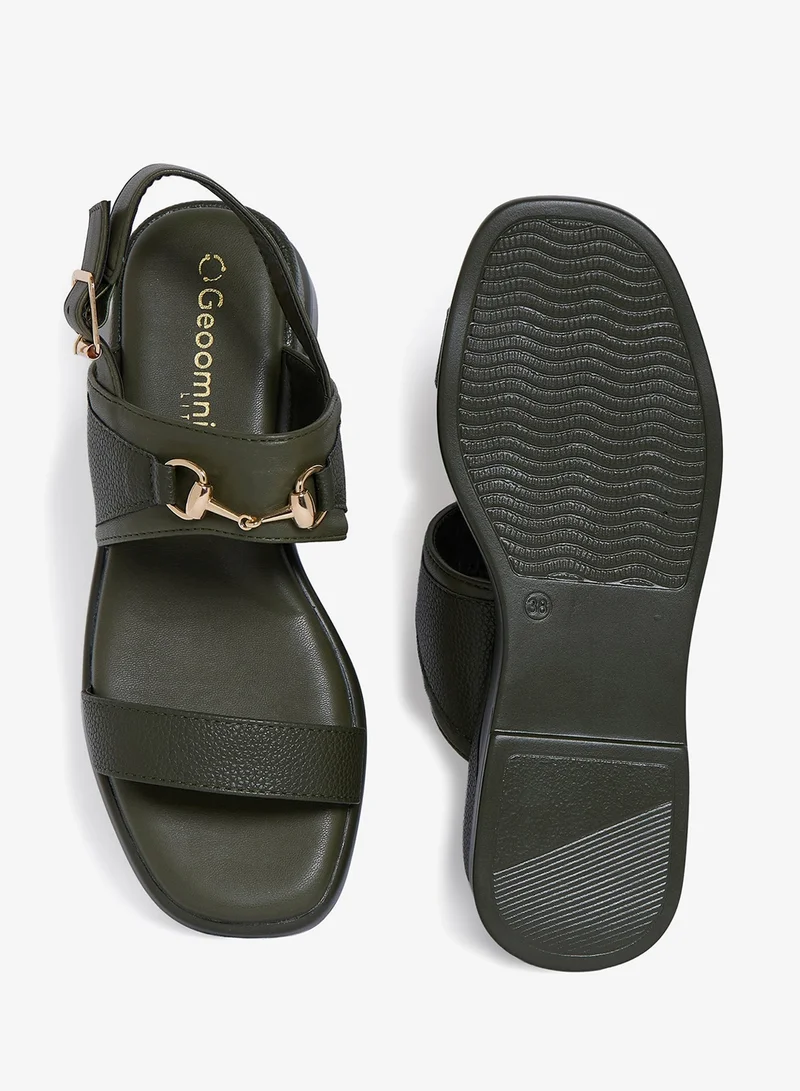 Geoomnii GREEN Geoomnii Comfort Slide Sandals for Women – Cushioned Slip-On Casual Sandals for Daily Wear, Home, Travel & Walking for Women | Best Price UAE