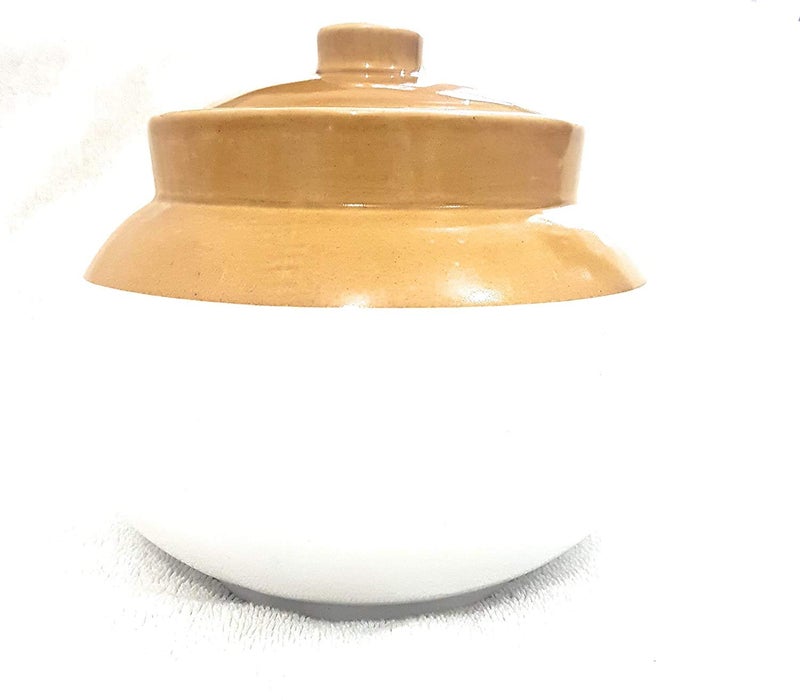 SHRIYAM CRAFT Ceramic cearmic pickle set lota shape 500ml, Brown - Image 5