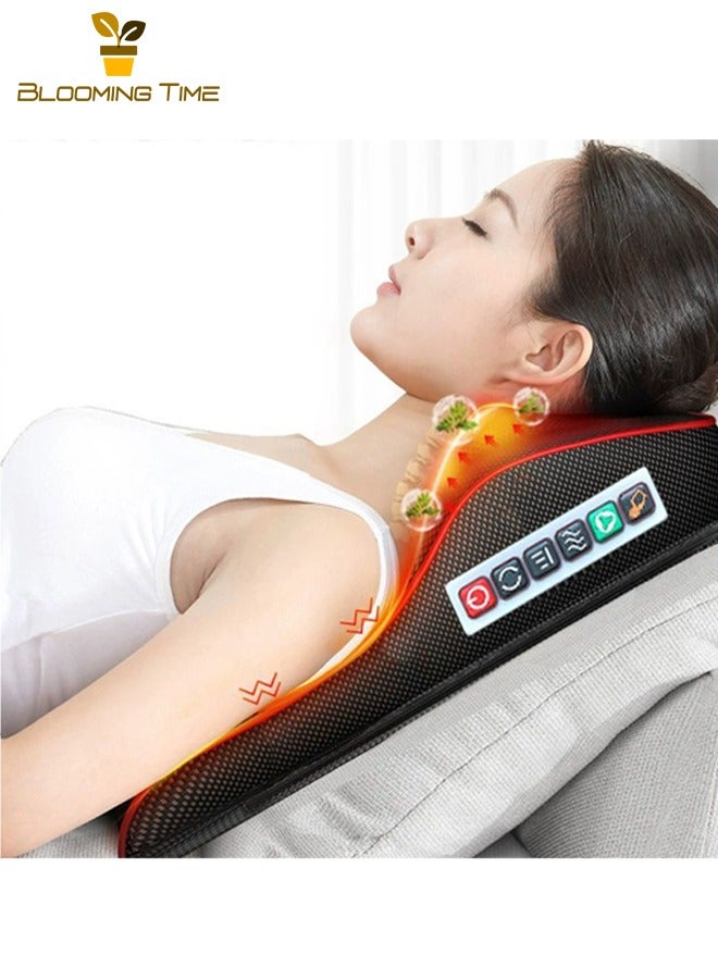 بلومنغ تايم قطني مدلك عنق الرحم الظهر العجن وسادة تدليك الجسم كله الكهربائية وسادة تدليك السيارة المنزلية وسادة وسادة متعددة الوظائف الجسم الكهربائية الكتف وعنق الرحم مدلك عنق الرحم مدلك - Image 2