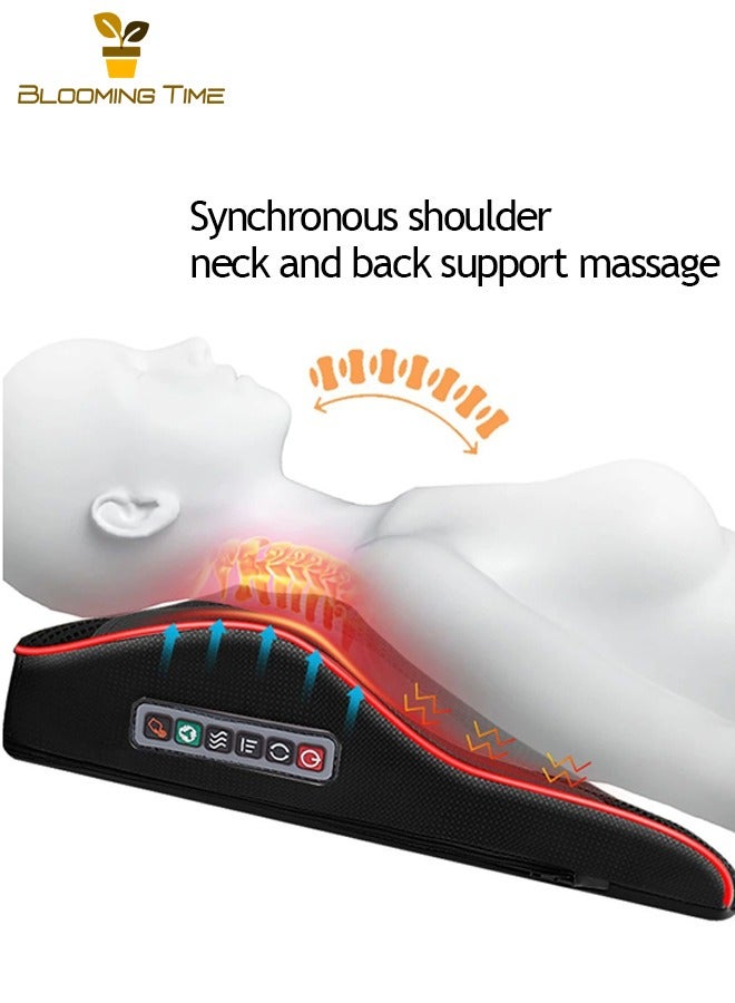 بلومنغ تايم قطني مدلك عنق الرحم الظهر العجن وسادة تدليك الجسم كله الكهربائية وسادة تدليك السيارة المنزلية وسادة وسادة متعددة الوظائف الجسم الكهربائية الكتف وعنق الرحم مدلك عنق الرحم مدلك - Image 3