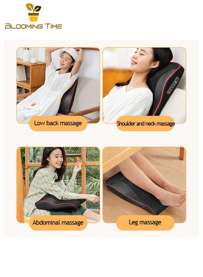 بلومنغ تايم قطني مدلك عنق الرحم الظهر العجن وسادة تدليك الجسم كله الكهربائية وسادة تدليك السيارة المنزلية وسادة وسادة متعددة الوظائف الجسم الكهربائية الكتف وعنق الرحم مدلك عنق الرحم مدلك - Image 4