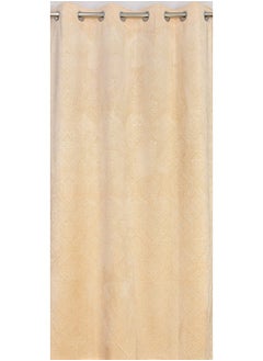 Homefab India Homefab India 2 Piece Velvet Door Curtains - 7 feet, Cream  - Image 4