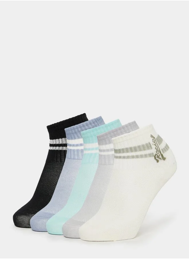 Styli Pack of 5 - Double Striped Detail Socks