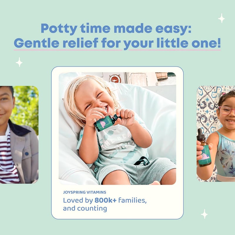 JoySpring Potty Wise Drops Natural Constipation Relief for Kids Toddlers Elderberry Licorice Root Extract Fennel Seed Senna SugarFree Vegan Liquid Blend Supplement 1 fl oz 30 Servings - Image 4
