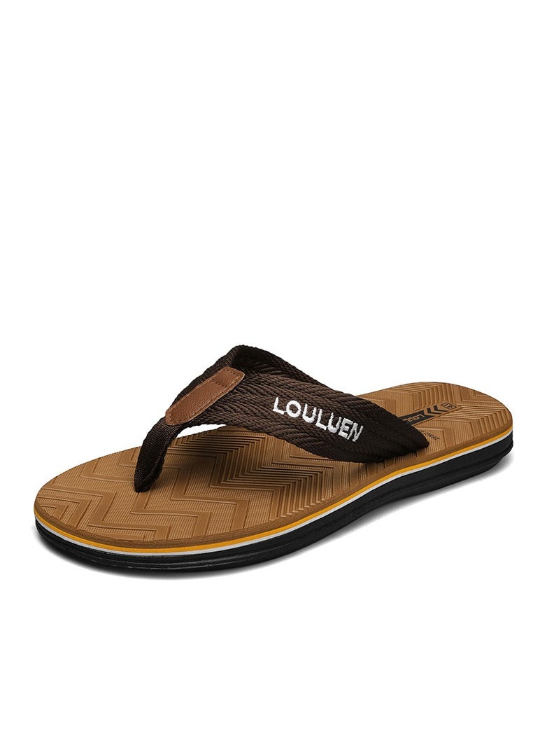 LOULUEN New Fashionable Herringbone Beach Slippers 