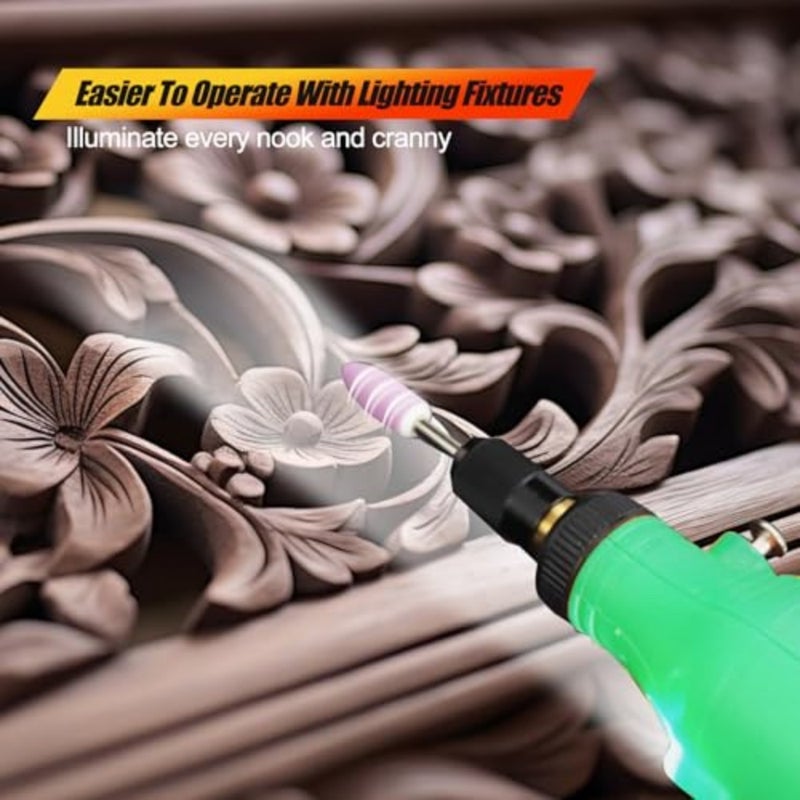 150PCS Mini Cordless Rotary Tool Kit, Type-C Charging Power Rotary Tool - 3.7V, 5 Variable Speed Mini Rotary Tool Kit for Cutting, Drilling, Sanding, Engraving, Polishing and DIY Crafts - Image 4