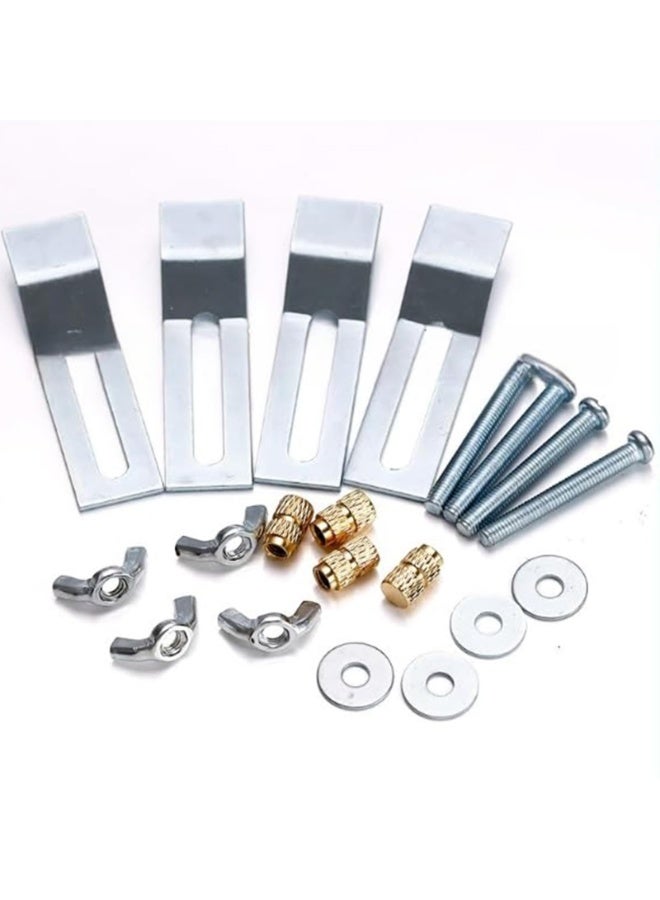 10 Pcs Under mount Sink Brackets, Washbasin Clamps Bracket, Under mount Sink Clips Kitchen Bathroom Sink Protectors for Kitchen Sink Dishwasher Mounting Bracket - Image 4