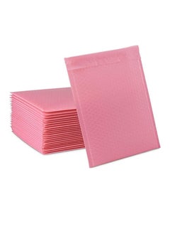 OASIS-TH Pack of 15 Self-Seal Bubble Mailers 20 X 25 CM Out Bags Cushioning Wrap Pouch for Packaging Mailing and Shipping Pink  - Image 1