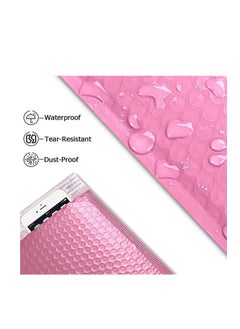 OASIS-TH Pack of 15 Self-Seal Bubble Mailers 20 X 25 CM Out Bags Cushioning Wrap Pouch for Packaging Mailing and Shipping Pink  - Image 3