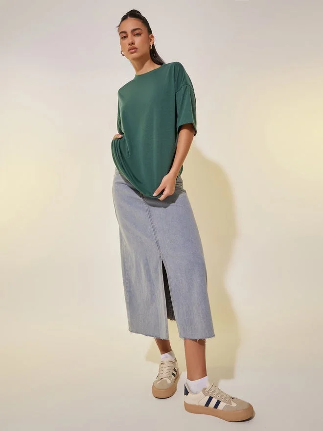 Take Two Slogan Print Round Neck T-Shirt