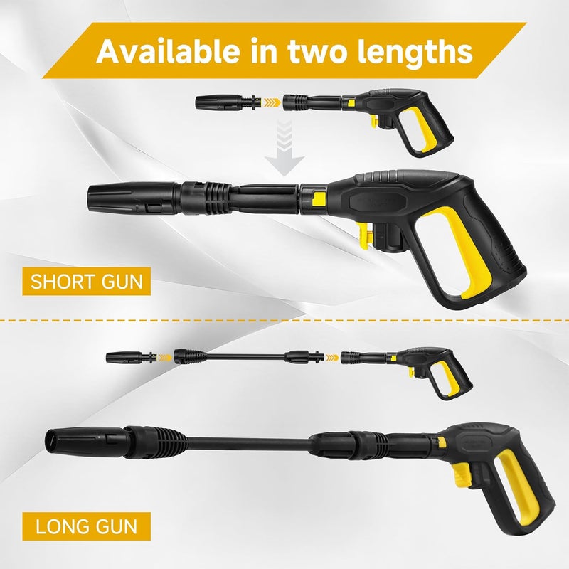 M MINGLE High Pressure Washer Gun Replacement for Karcher K Series, K2, K3, K4, K5, K6, K7, Quick Release Variable Jet Lance with Adjustable Spray Nozzle, 4000 PSI, 12 GPM - Image 3