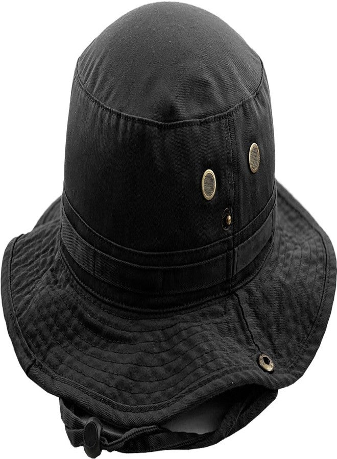 KBETHOS KBM-700 BLK L/XL Boonie Bucket Hat Cap Fishing Outdoor Activities - Image 1