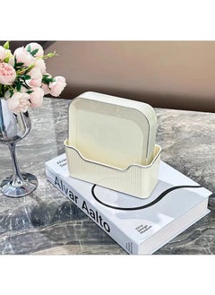 ShebSheb 6 PCS Dinner Plates With Bottom Base,Teacup Tray Plate with Holder,Square Snack Plate  - Image 3