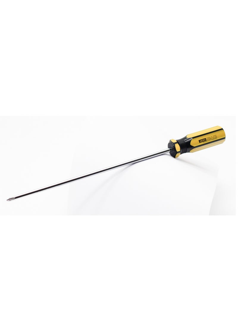 Hero Screwdriver Hero P.2-250 inch Metal Silver Yellow & Black - Image 1