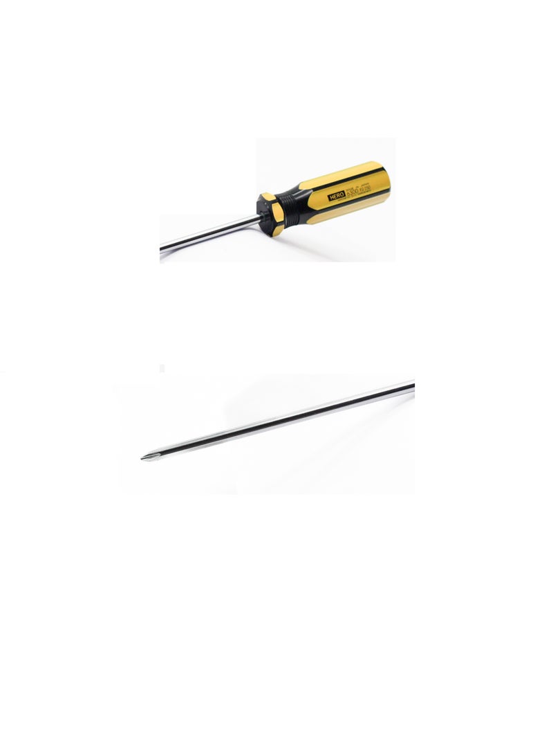 Hero Screwdriver Hero P.2-250 inch Metal Silver Yellow & Black - Image 3