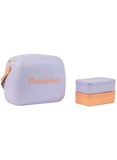 Polarbox Polarbox 6L Summer Pop Cooler Bag – Lilac & Sorbet | Insulated Lunch Bag with 2 Stackable Containers | Stylish Thermal Picnic & Beach Cooler  - Image 2
