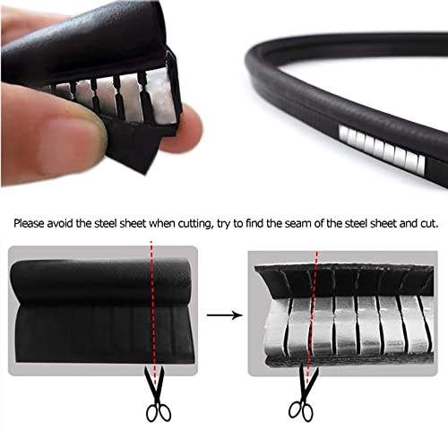 Tintvent Car Door Rubber Seal Strip with Top Bulb(26Ft), Automotive Weather Stripping Soundproofing Edge Guard Trim for Cars, Trucks, Boats, and Home Applications - Image 4