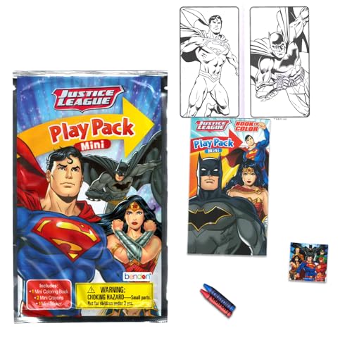 DC Comics Superman Mini Party Favors Set Bundle with 24 Superman Play Packs with Coloring Pages and More Super Hero Party Supplies - Image 5