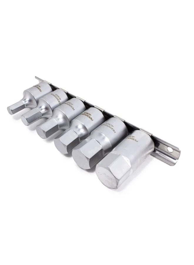 ROCKFORCE Socket set 6 point, 1/2" for oil drain plugs, 6pcs (8,10,12,14,17,19mm) - Image 3
