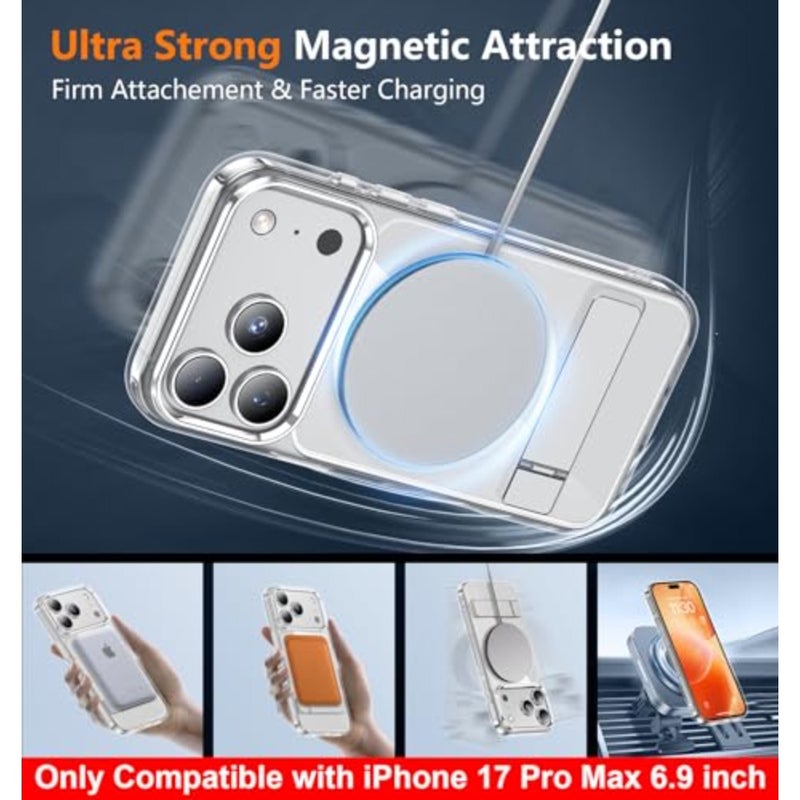 Magnetic for Case, with [3 Stand Ways] [Military Grade Drop tection] with Invisible Stand Shockof Slim Case for 6.9 inch - Image 4