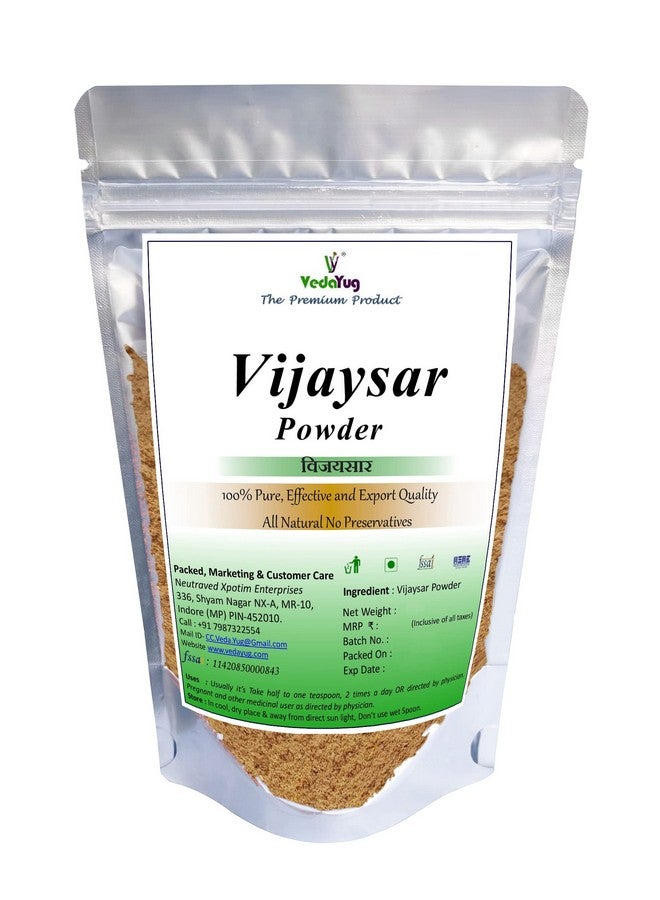 VY VedaYug Vijaysar Powder, 200G Help Manage Cholesterol & Glucose, 200G One Packet - Image 1