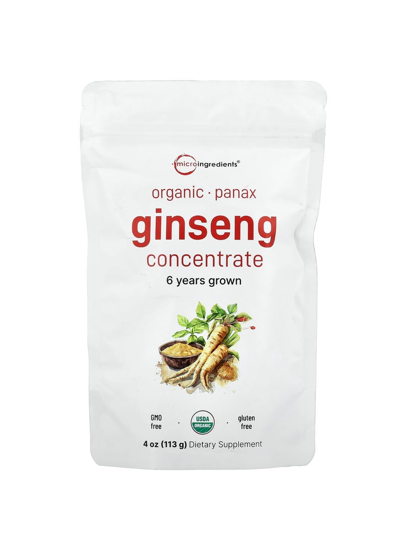 Organic Ginseng Concentrate, 4 oz (113 g)