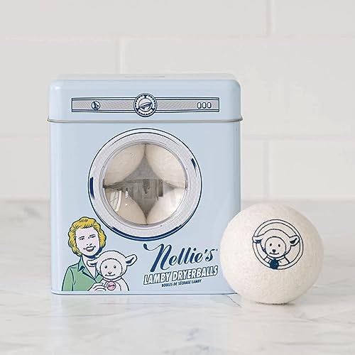 Nellie's Lamby Dryerballs, 4-Pack - Reusable Fabric Softener for 500+ Loads - 100% Pure New Zealand Wool, Silent in Your Dryer, Reduces Cloth Wrinkles, and Saves on Drying Time - Image 3