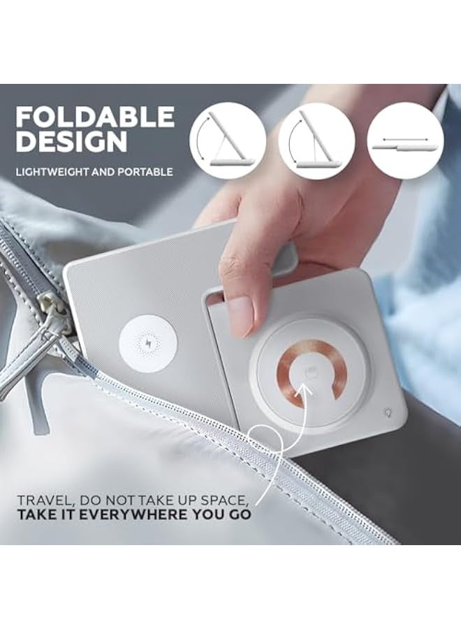 Topleo Wireless Charging Station 3 in 1, Wireless Charger for Fast Charging Multiple Devices iPhone 16 15 14 13 12 11 X Pro Max AirPods iWatch 8 7 6 5 4 Samsung Galaxy S (White)  - Image 5