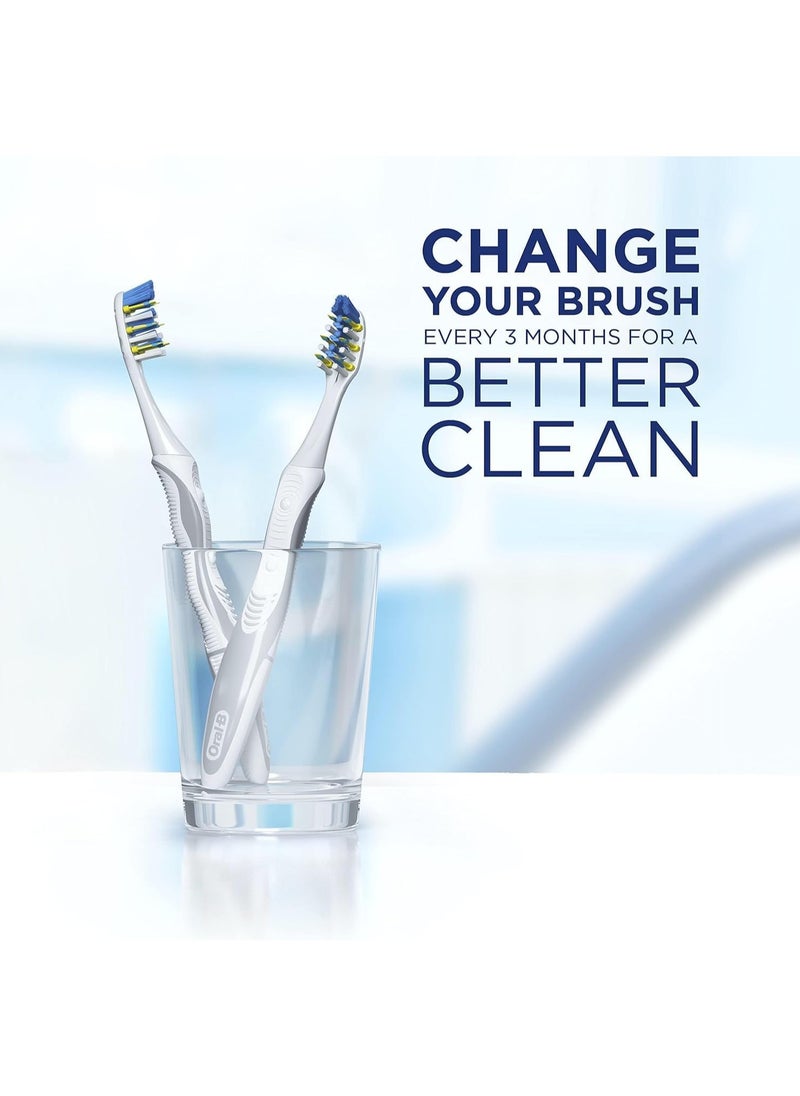 Oral-B Oral-B Pro-Expert All-In-One, Medium Manual Toothbrush, Pack of 2 - Multi-Colored  - Image 5