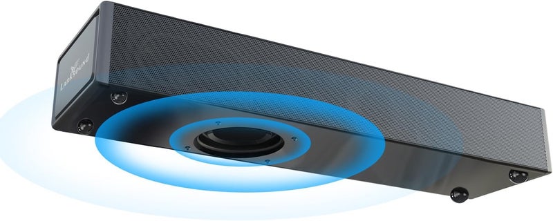 LARKSOUND 2.1 CH Sound Bar with Built-in Subwoofer, Small Soundbar for TV, PC, Gaming, Mini TV Speaker with Bluetooth/HDMI ARC/Optical/AUX/USB Connections - Image 1
