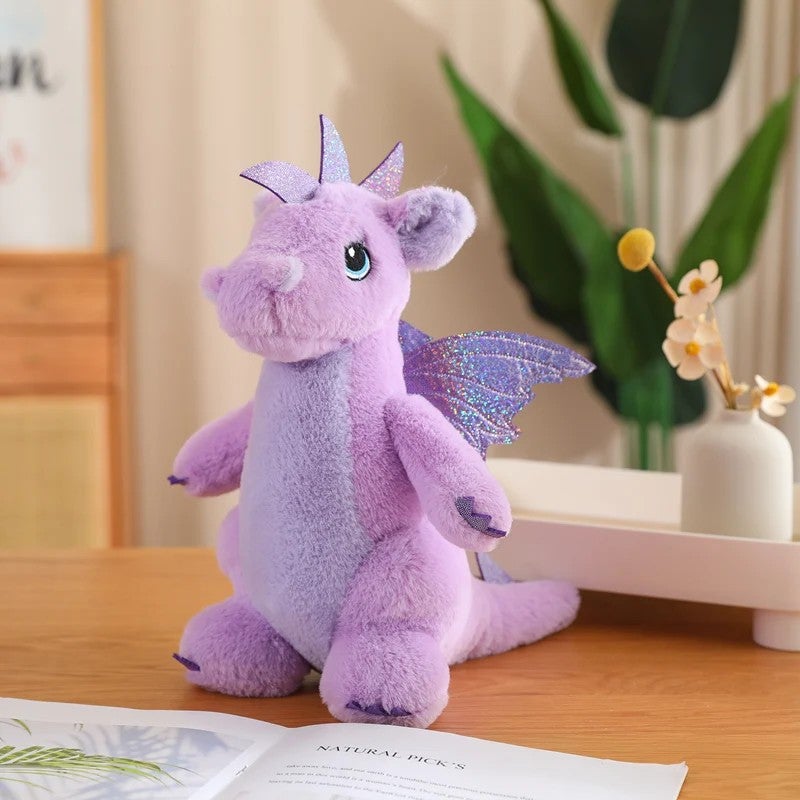 Y&D Ready to Ship Multi-Color Stuffed Animal Dragon Plush Toys With Flying Wings Purple Green Dragon Soft Dolls New Year Kids Gifts - Image 1