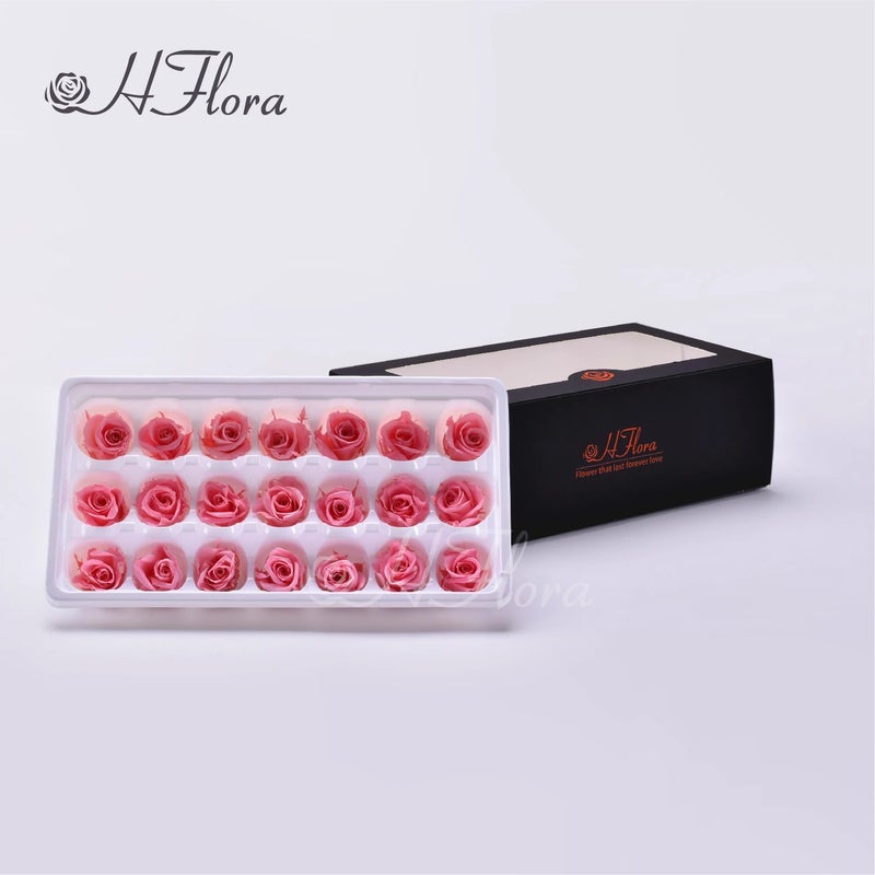 Bluejw Party Wedding Event Dress Up Bouquet Making Flower Material Eternity Roses A Grade 2-3cm Real Preserved Roses Head & Dried Plants - Image 3
