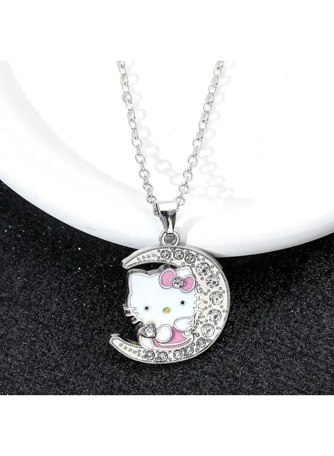 هالو كيتي اكسسوارت 2 في 1 اسوارة يد وسلسال قلادة خرز هيلو كيتي مناسبة - Image 5