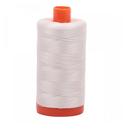 Aurifil 50wt Cotton 1,422yd - Silver White - Image 1