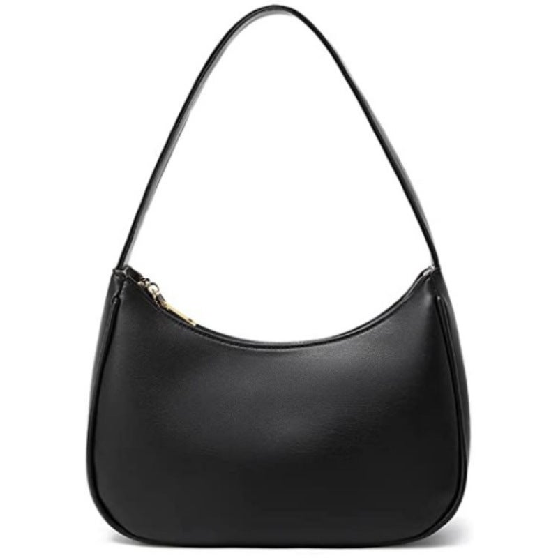 Women's Hobo Shoulder Bag PU Mini Purse with Zipper - Image 1
