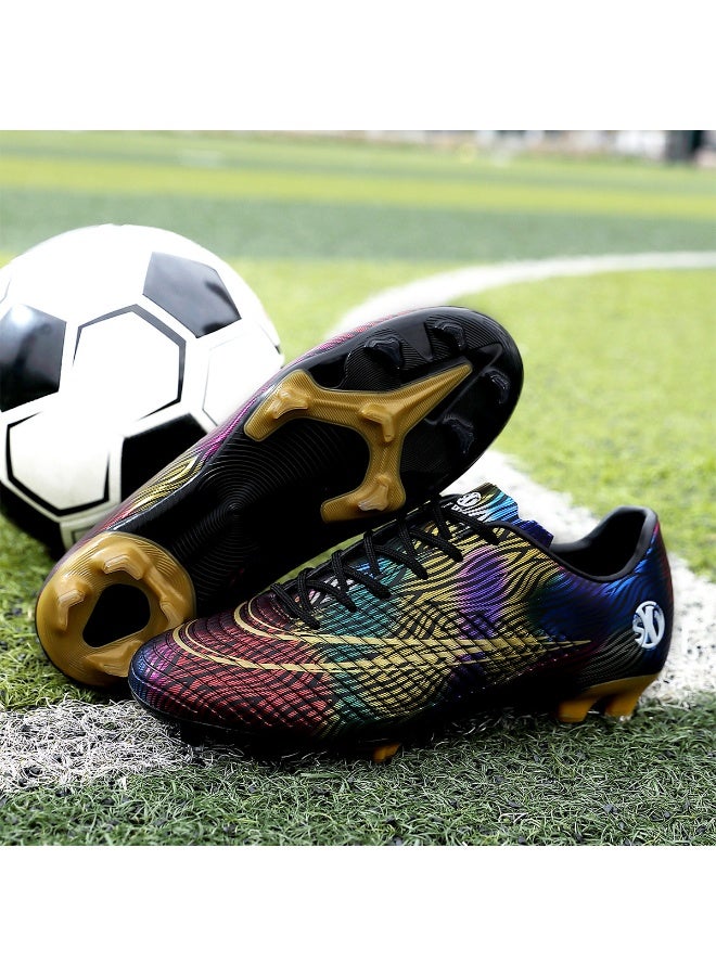 SKY WING Men's Soccer Cleats Firm Ground Soccer Shoes Women's Turf Football Shoes Rugby Boots Outdoor Breathable Athletic Professional Unisex - Image 1