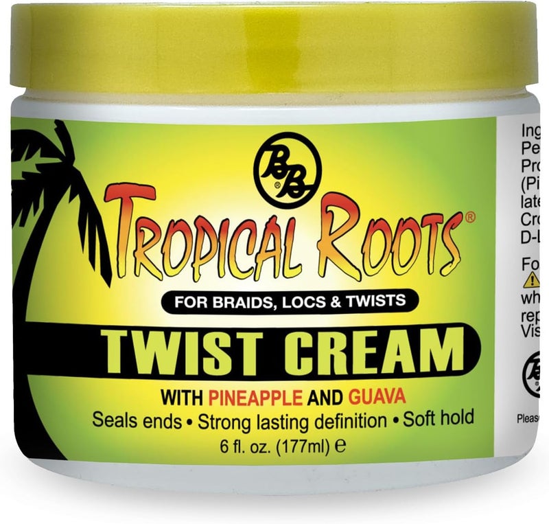 Bronner Bros Tropical Roots Twist Cream with Pineapple and Guava - 6 Ounce - Image 1