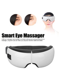 Kimaya Eye Massager, USB Rechargeable Electric Heat Compression Eye Relief Tool with Music  - Image 2