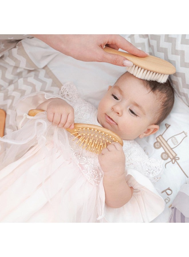 Mr. Pen Mr. Pen- Baby Brush and Comb Set, 3Pcs, Wooden, Baby Hair Brush, Cradle Cap Brush, Baby Brush Set for Newborns, Infant Hair Brush, Baby Comb and Brush Set, Newborn Hair Brush, Baby Brushes for Hair - Image 4