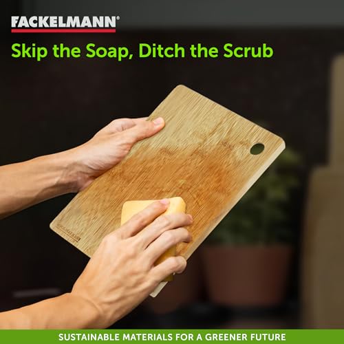 Fackelmann Bamboo Chopping Board Natural 20x28 CM | Eco-Friendly Kitchen Essential | BPA Free | Durable and Easy to Clean | Anti-Microbial | 100% Food Safe Premium Cookware - Image 3